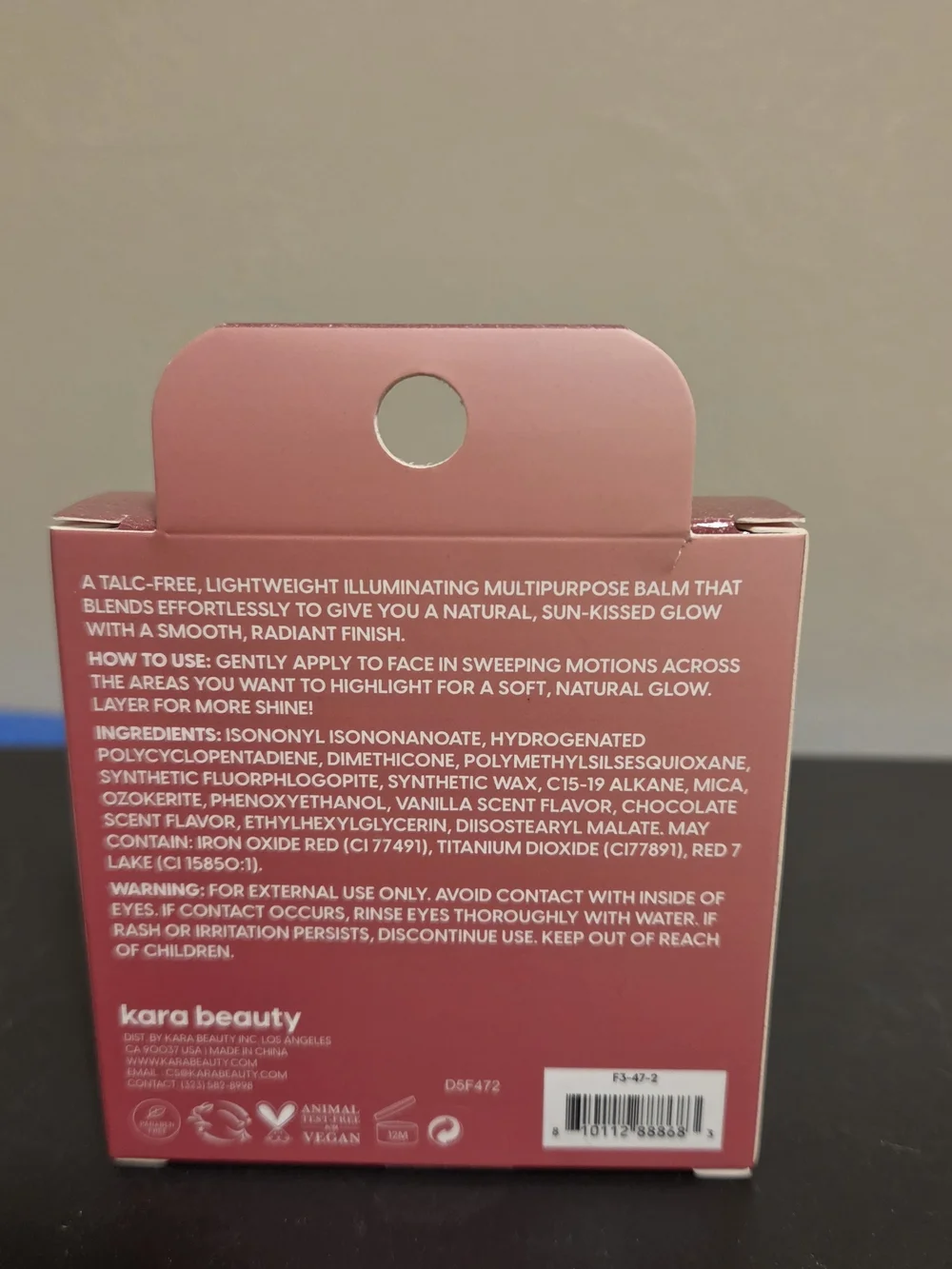 Kara Beauty Sunlit Radiant Balm - Deep Rose Glow (Pink)